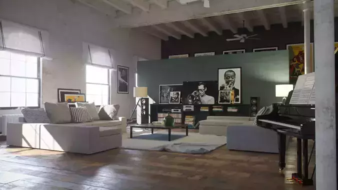 Jazzy Loft Octane Render