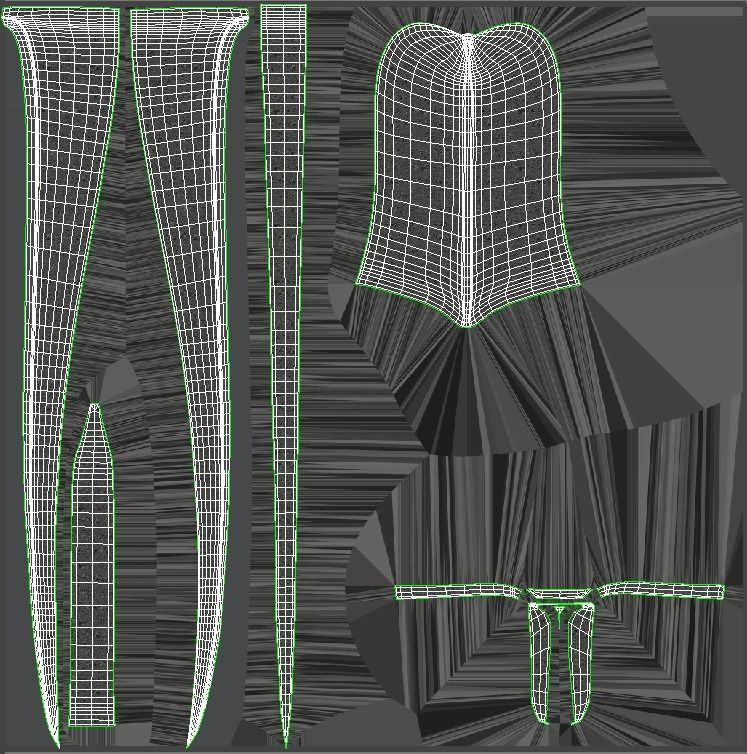 PESH-KABZ samurai sword 3D model_21