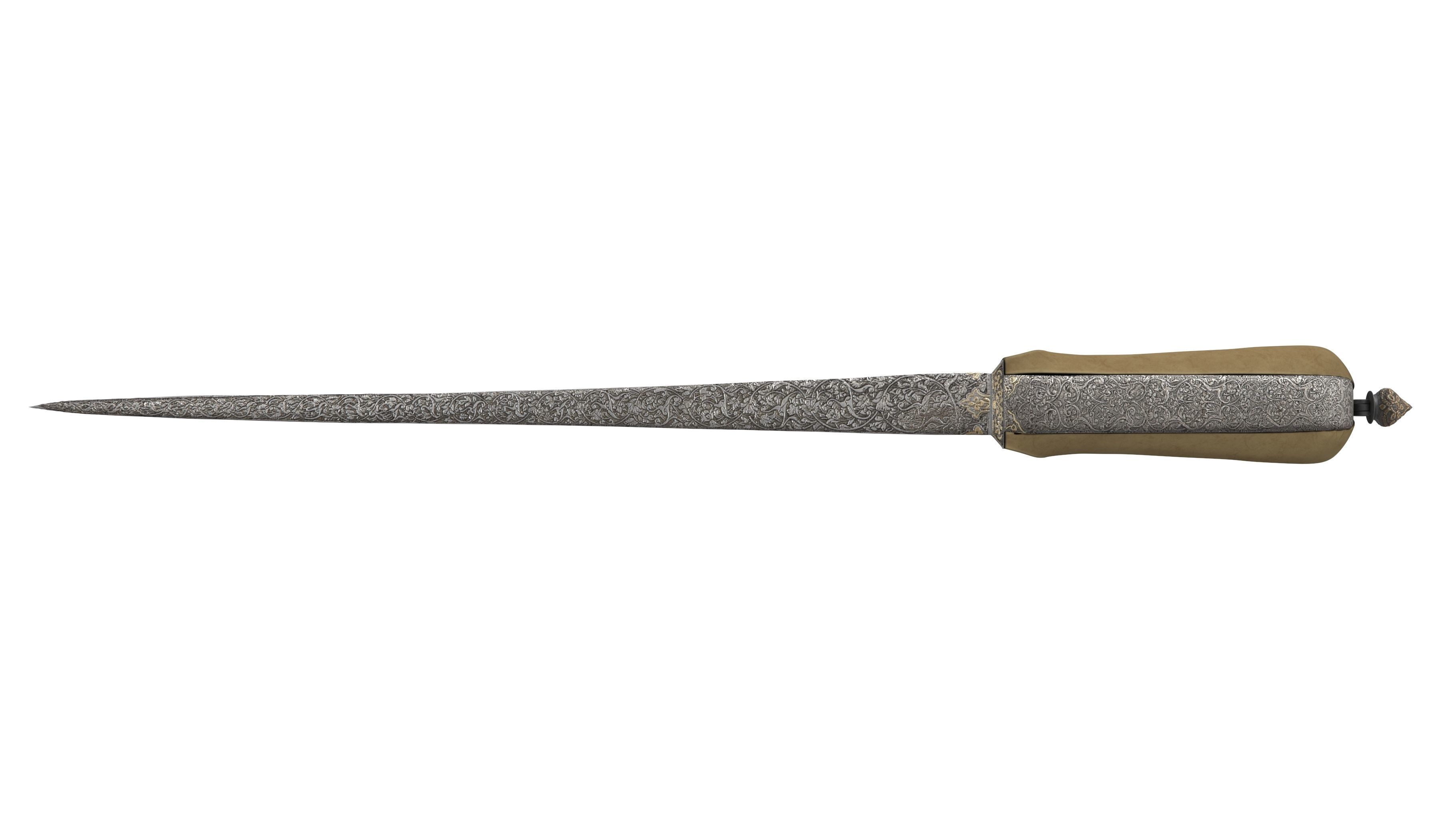PESH-KABZ samurai sword 3D model_11