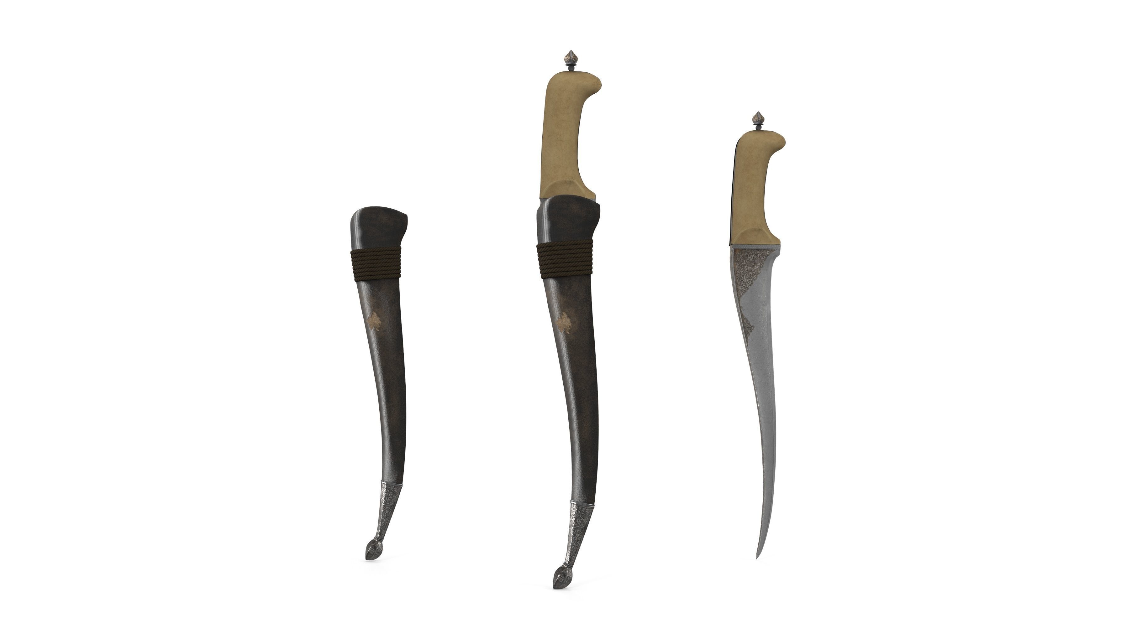 PESH-KABZ samurai sword 3D model_17