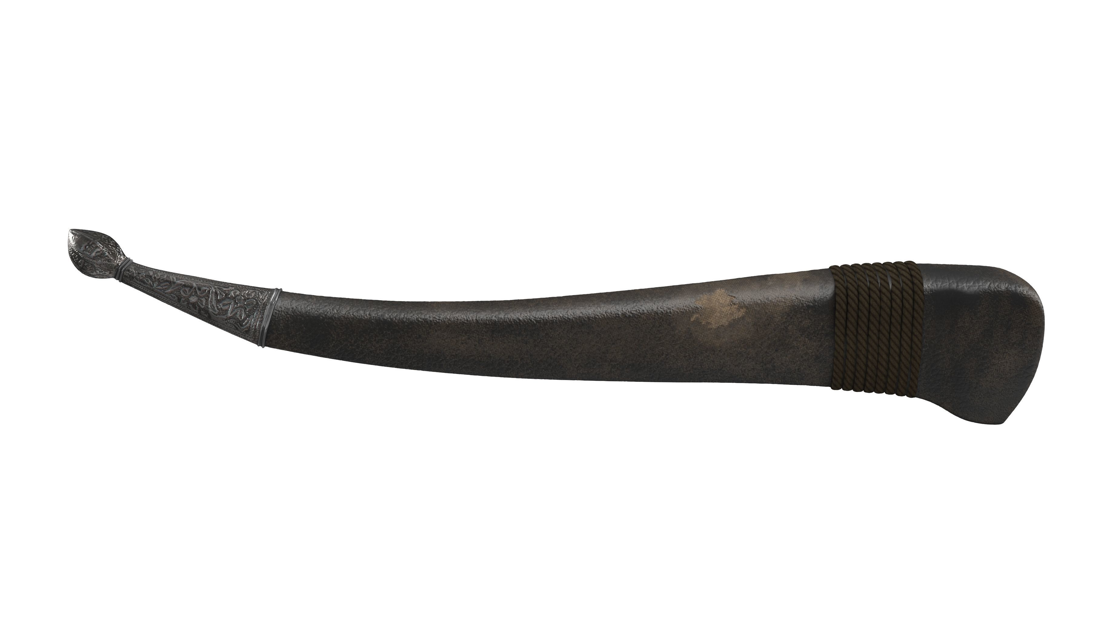 PESH-KABZ samurai sword 3D model_15