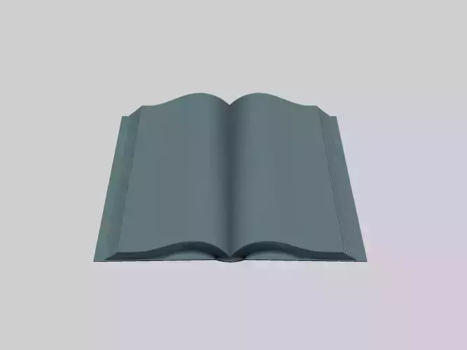 Opened Book 3D print model