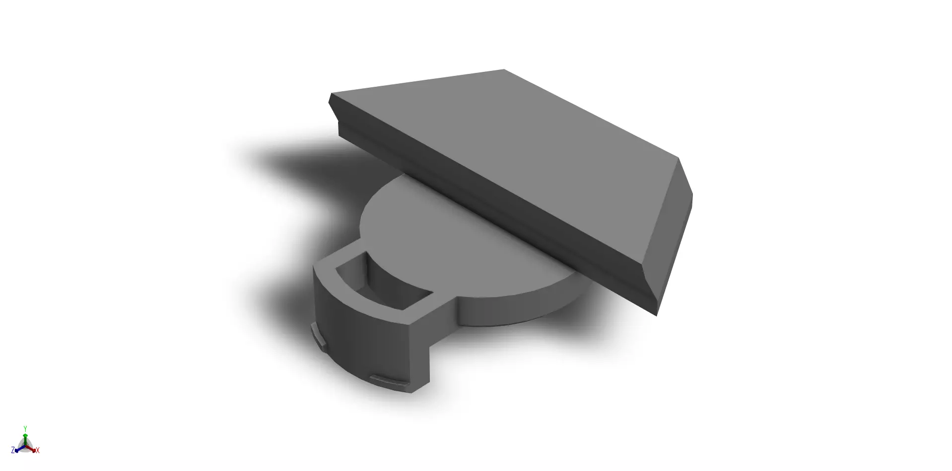 Manfrotto 168 Head Insert Adapter To PL200 Style Plate Free 3D print model