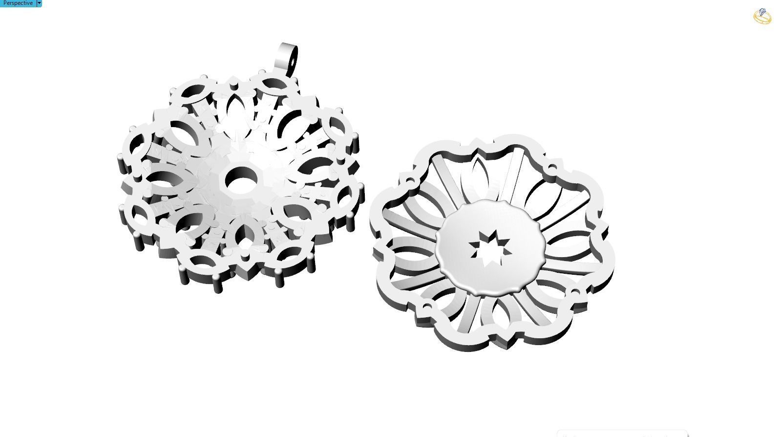 pendant gems 3D print model_1