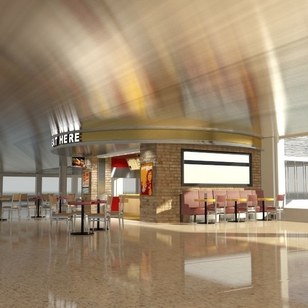Fast Food Kiosk 3D model_3