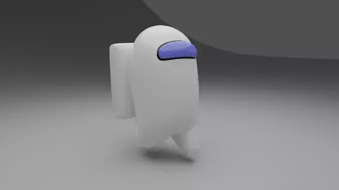 Among Us  - Character Rigged Low-poly 3D model