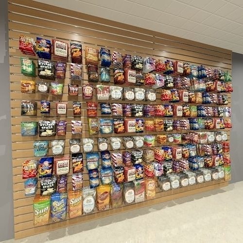 Snacks and Chips on Slatwall 3D model