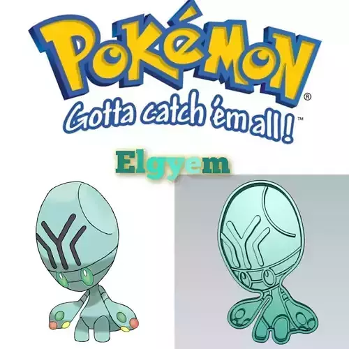 Amazing Pokemon Elgyem Cookie Cutter Stamp Cake Decorating  3D model