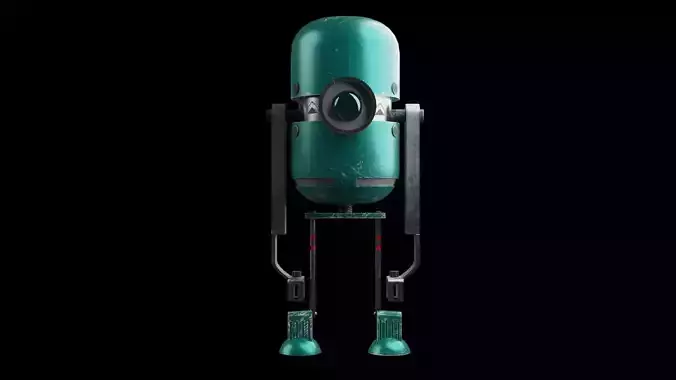 Robot Game Ready - Low Poly PBR 3d model Low-poly 3D model