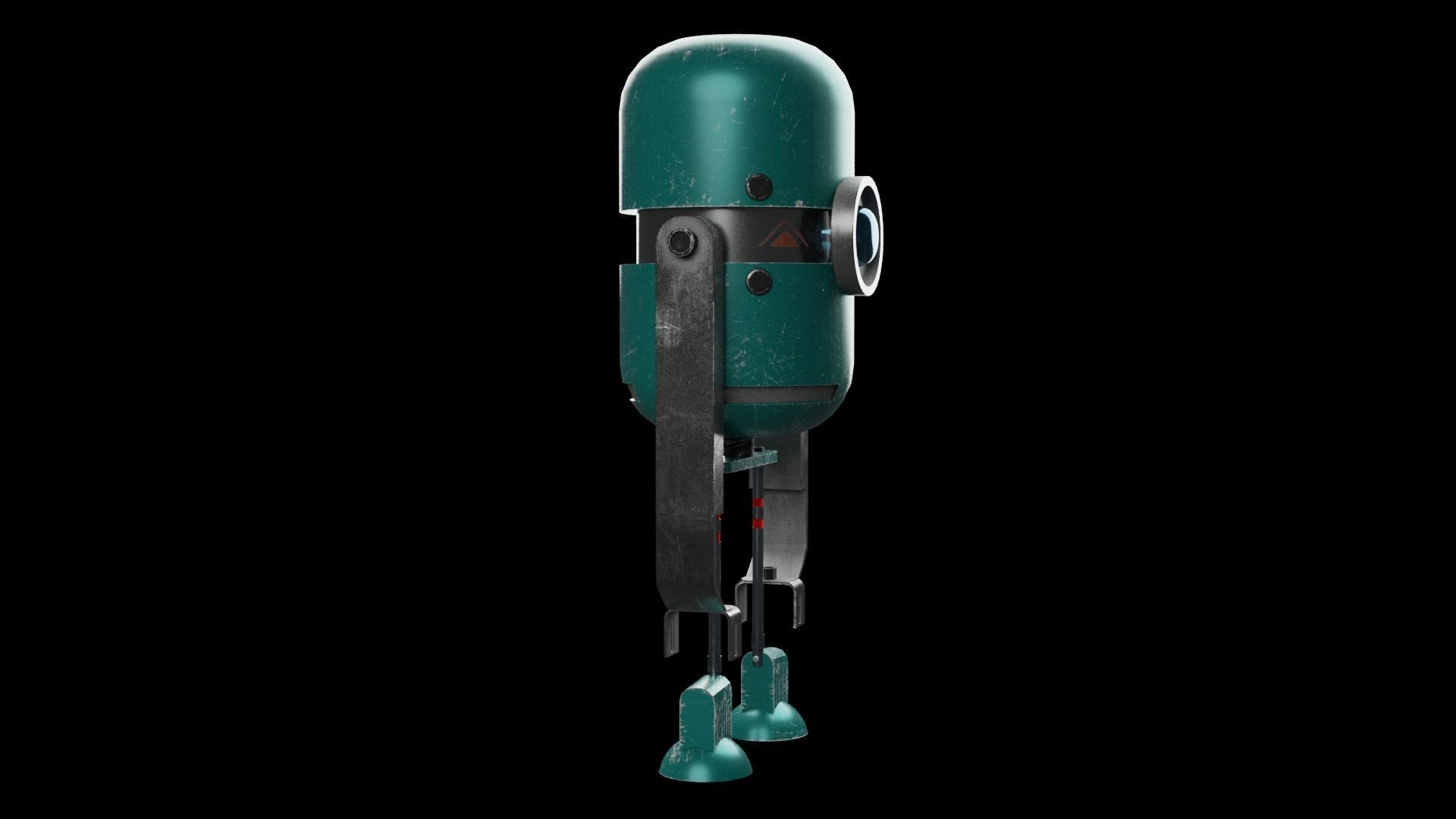 Robot Game Ready - Low Poly PBR 3d model Low-poly 3D model_4