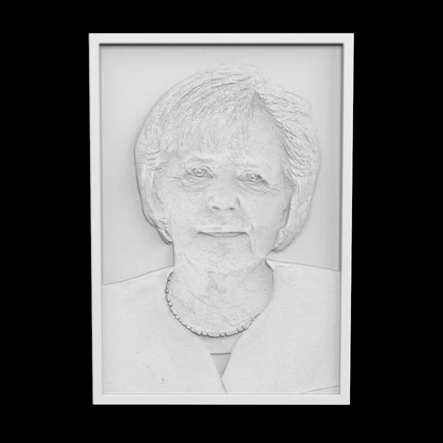 Angela Merkel 3D print model