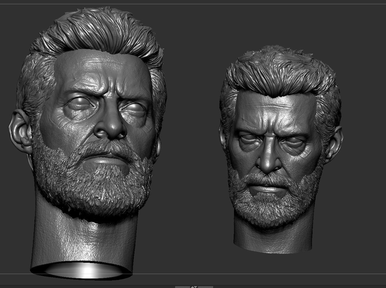 Logan Hugh jackman Head  3D print model_5