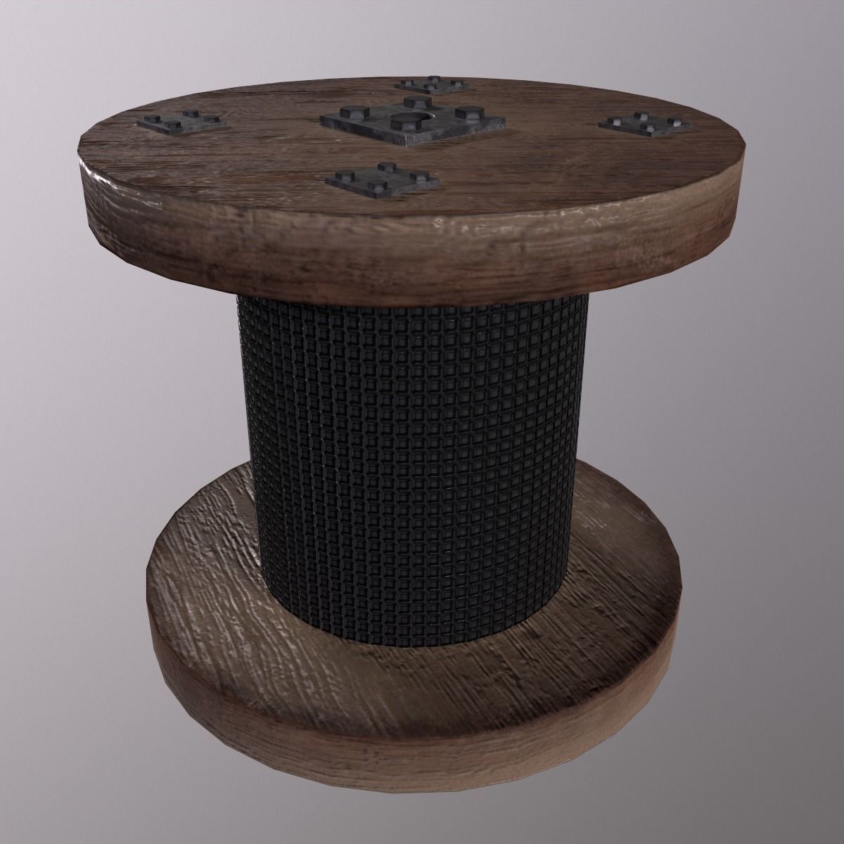 Pulley Game Ready - Low Poly PBR 3D Model Low-poly 3D model_1