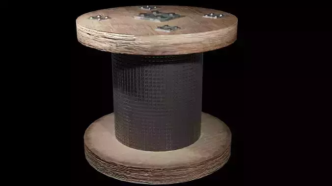 Pulley Game Ready - Low Poly PBR 3D Model