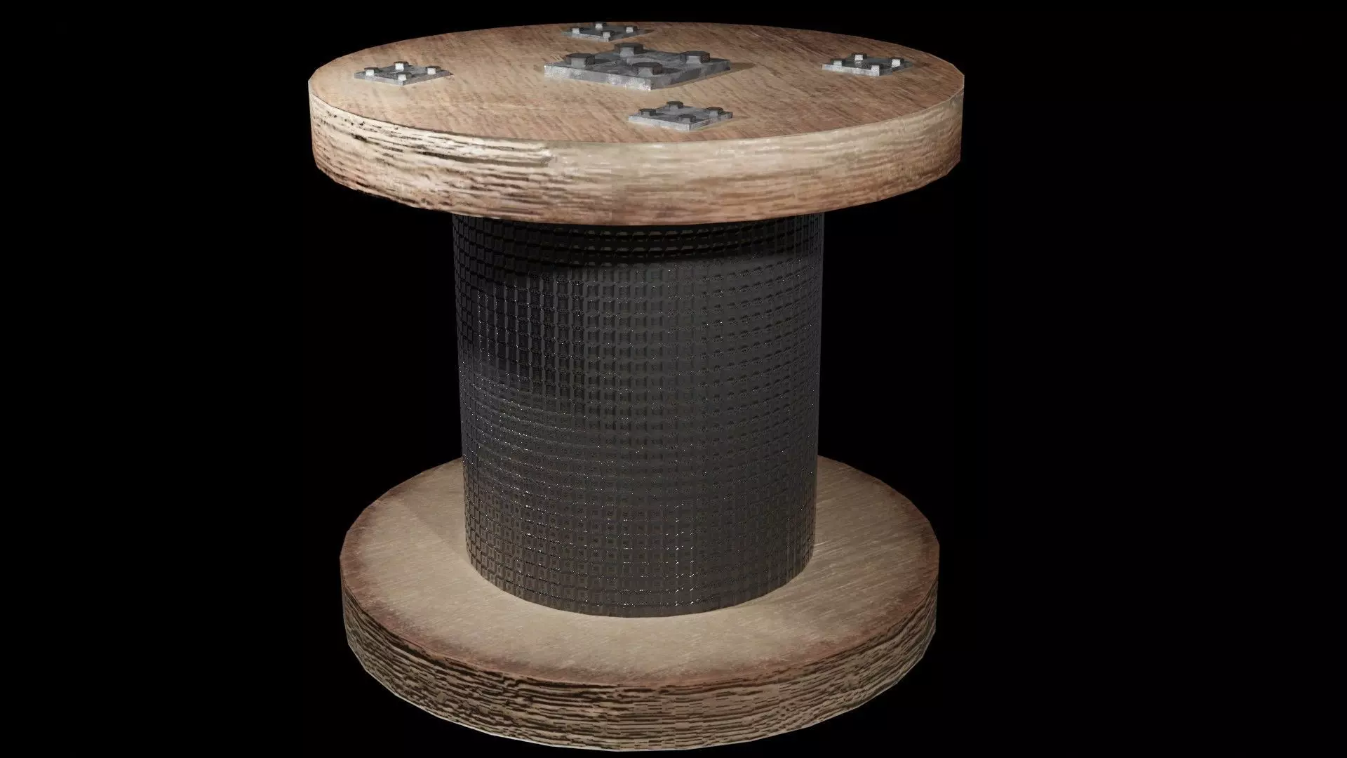 Pulley Game Ready - Low Poly PBR 3D Model Low-poly 3D model_0