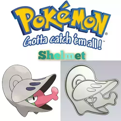 Amazing Pokemon Shelmet Cookie Cutter Stamp Cake Decorating 