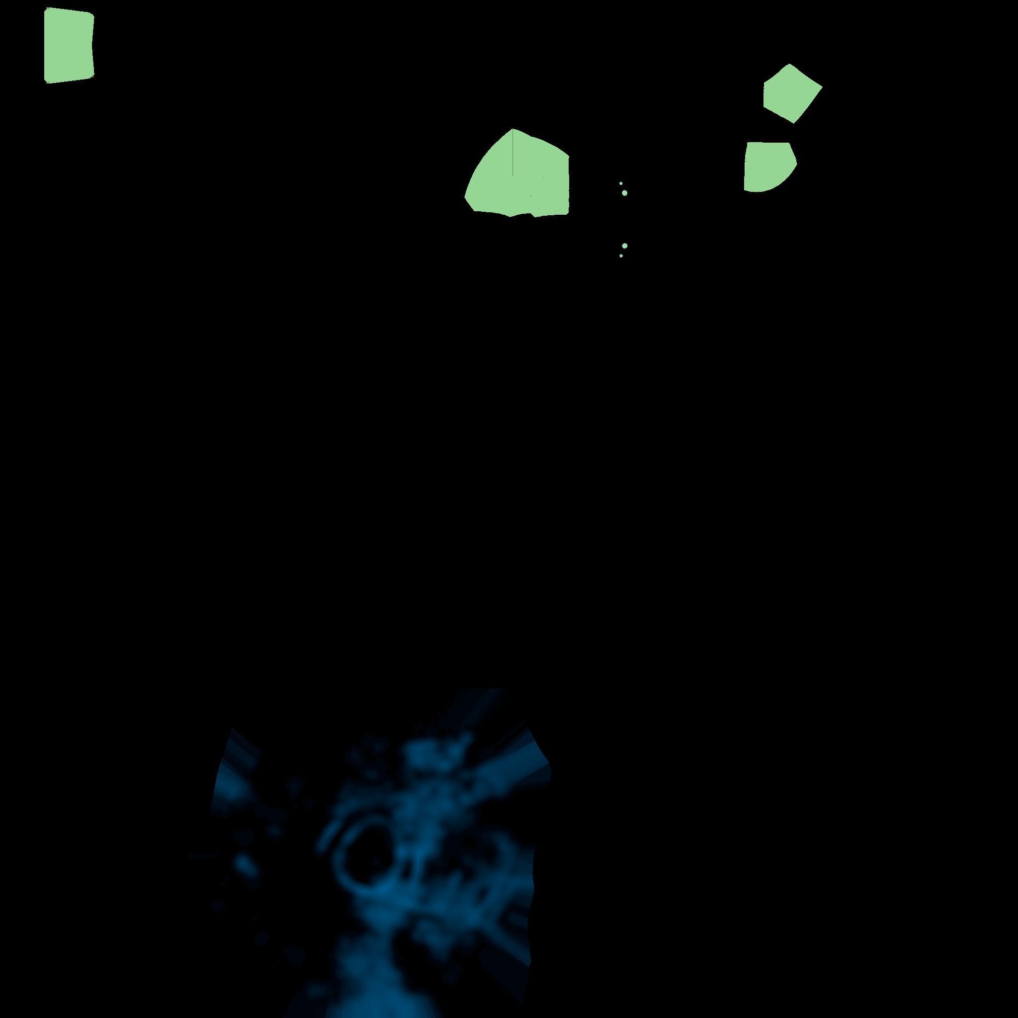 SciFi Brain Helmet 07 Blue Cartoon - Character Design Fashion Low-poly 3D model_17