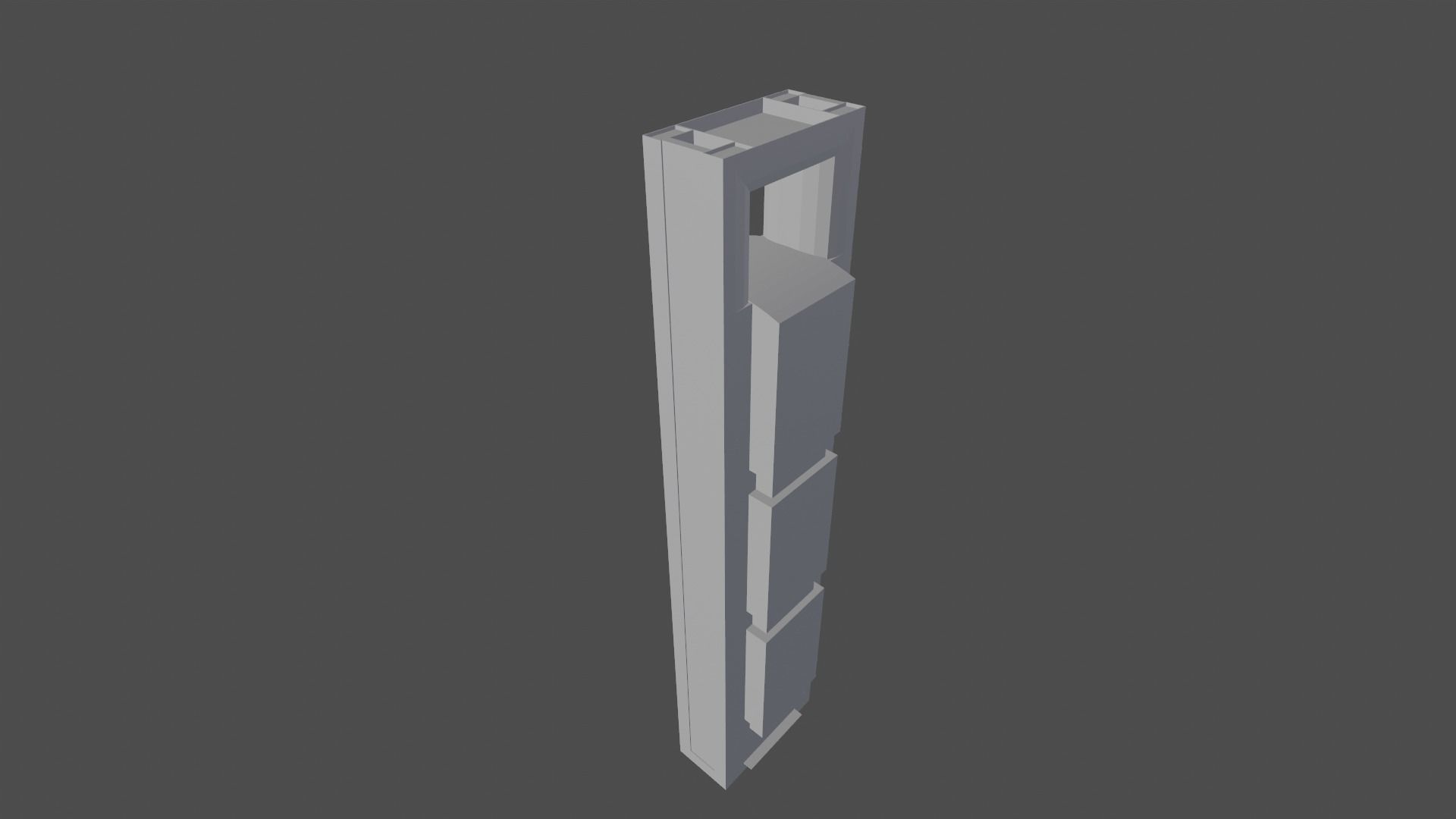 Cepsa Tower Madrid Low-poly 3D model_15