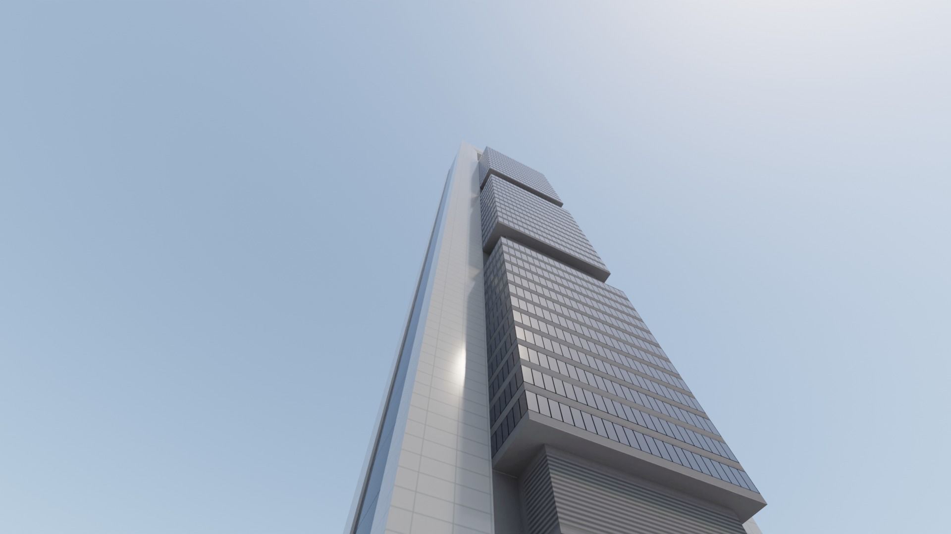 Cepsa Tower Madrid Low-poly 3D model_7