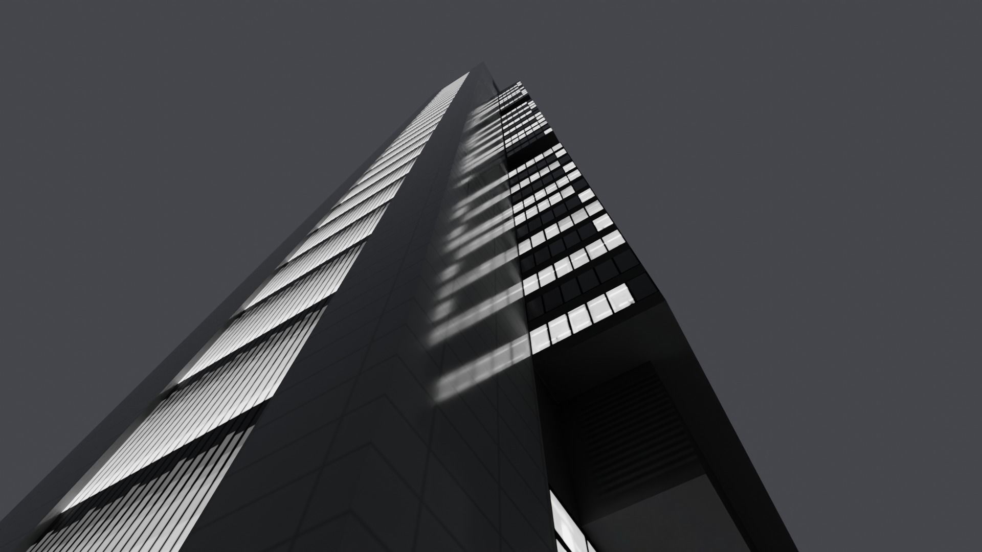 Cepsa Tower Madrid Low-poly 3D model_14