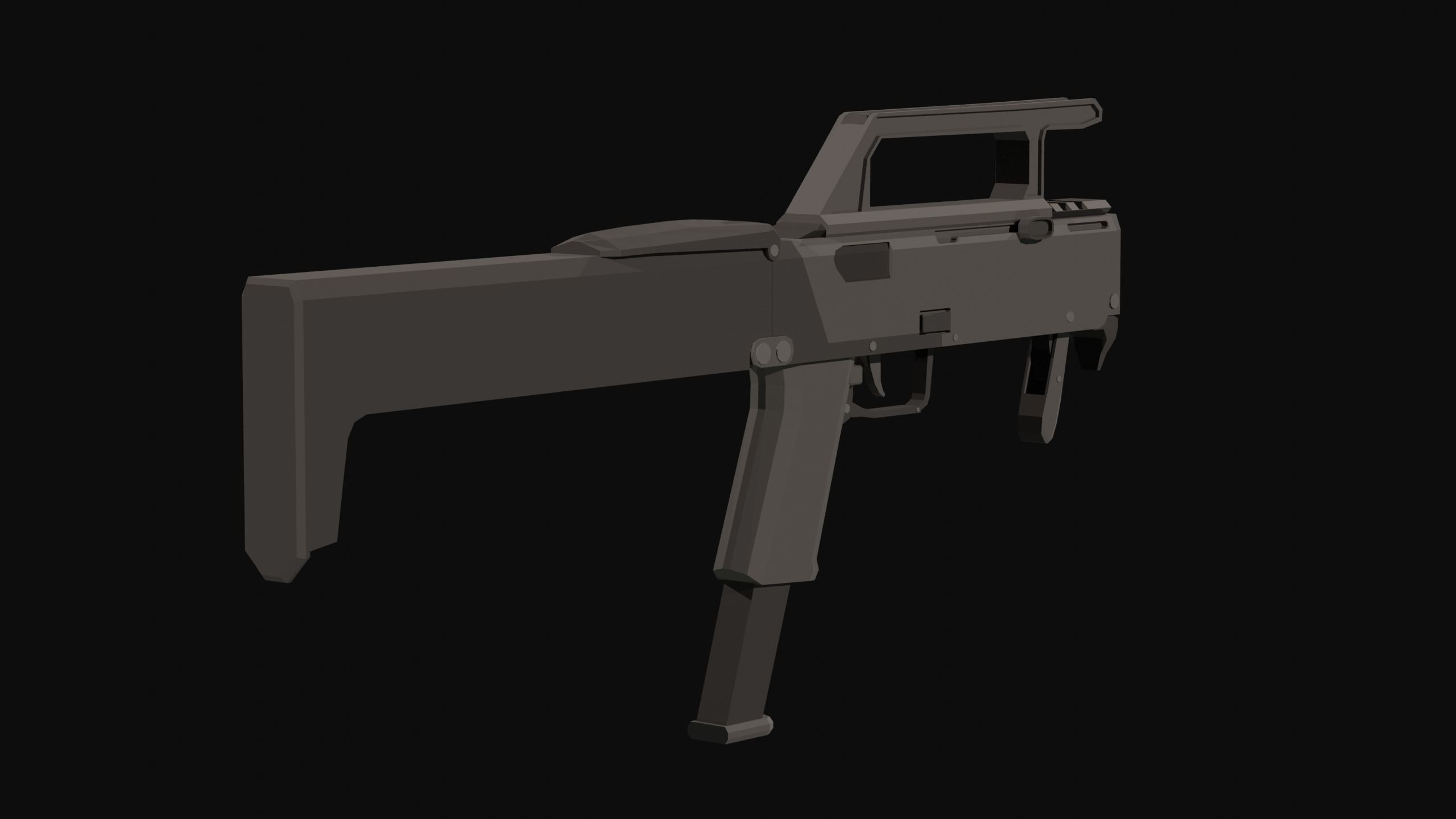 FMG-9 Low Poly Low-poly 3D model_1
