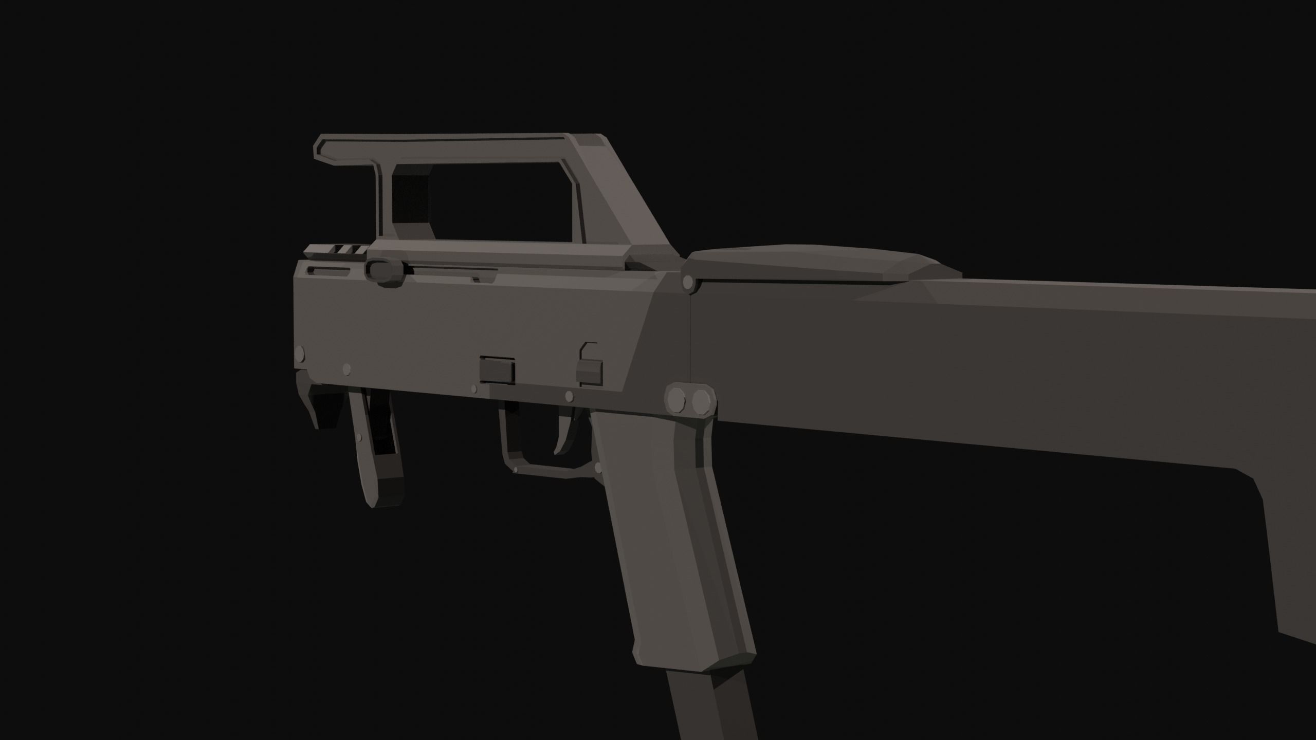 FMG-9 Low Poly Low-poly 3D model_4