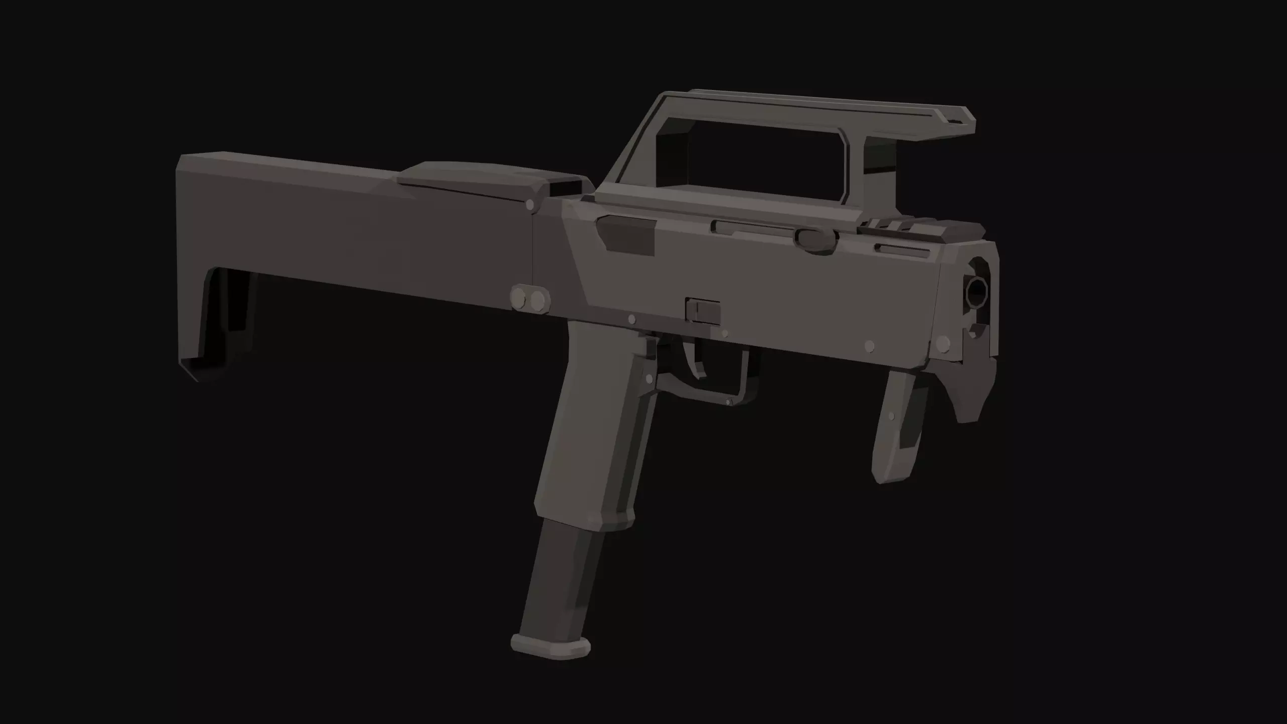 FMG-9 Low Poly Low-poly 3D model_0