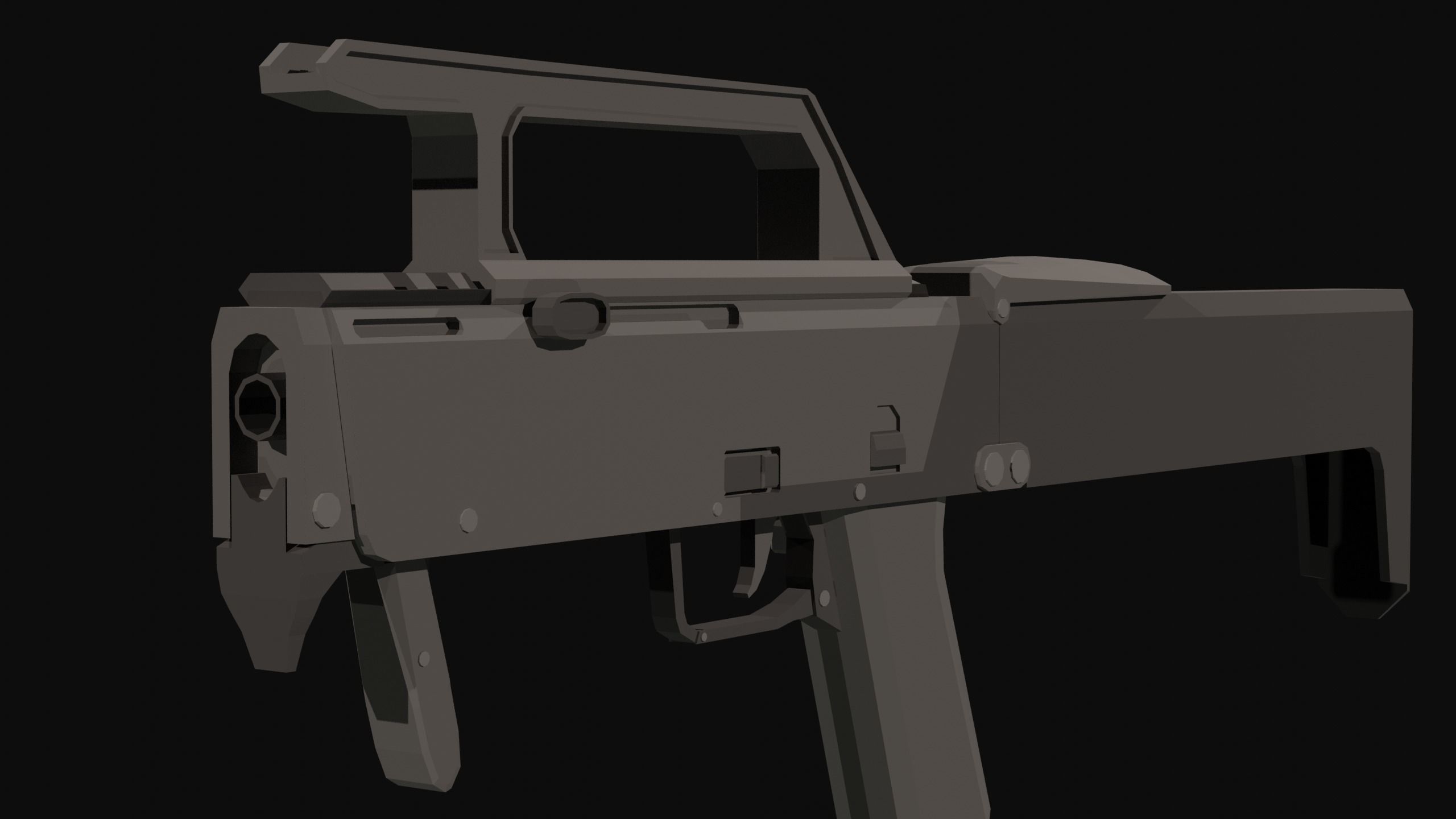 FMG-9 Low Poly Low-poly 3D model_2