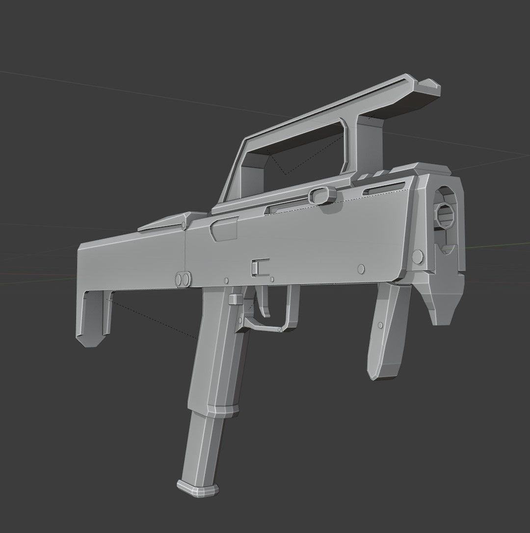 FMG-9 Low Poly Low-poly 3D model_13
