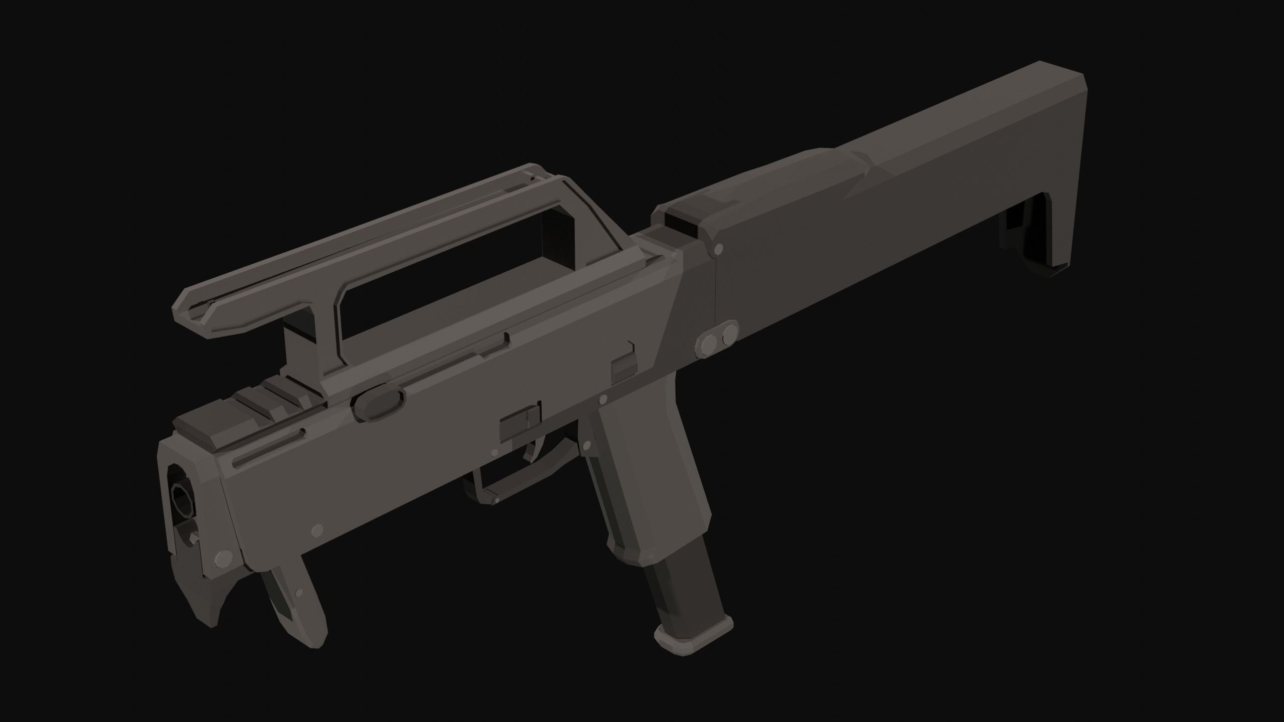 FMG-9 Low Poly Low-poly 3D model_8