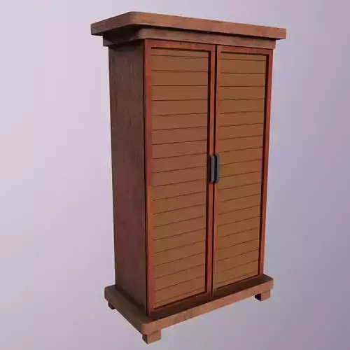 Cabinet Game Ready Low-Poly Low-poly 3D model