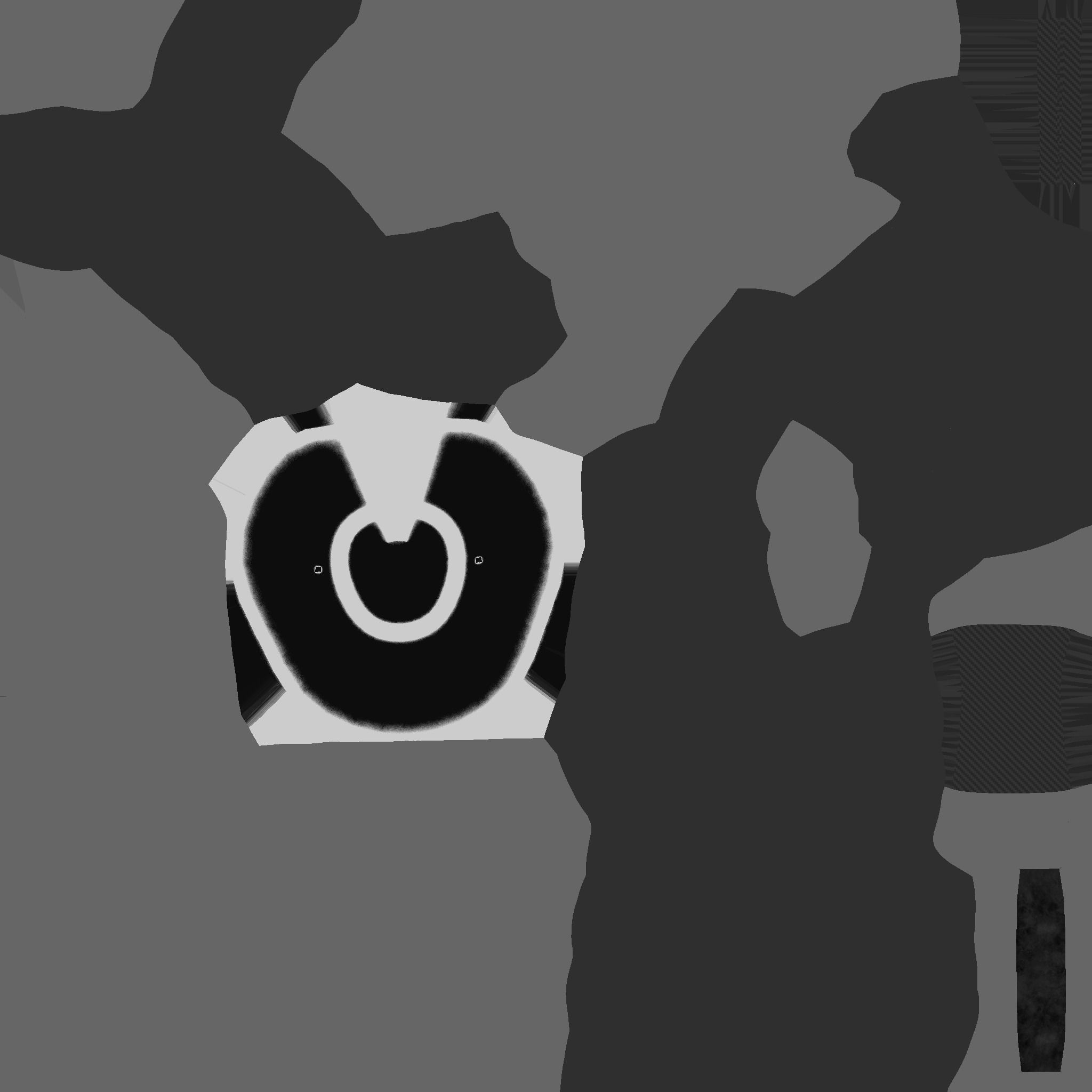 SciFi Brain Helmet 08 Faces - Character Design Fashion Low-poly 3D model_24