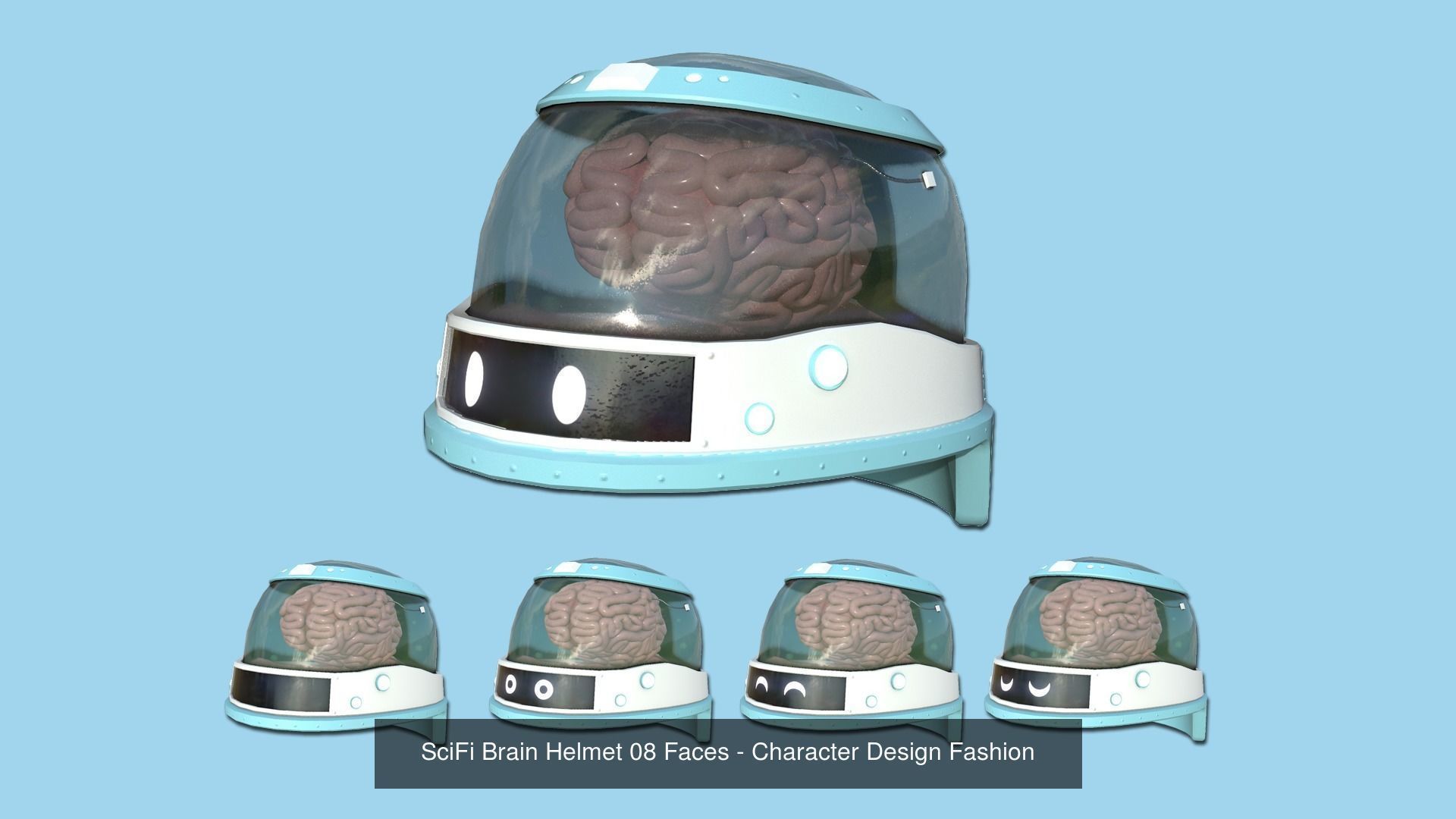 08 SciFi Brain Helmet Collection - Character Design Fashion _15