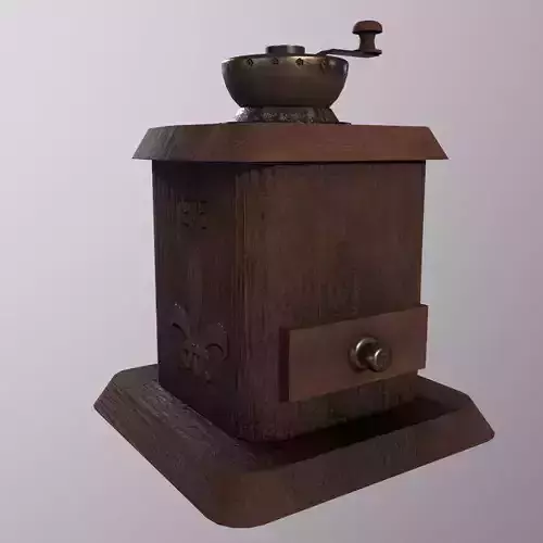 Coffee Grinder PBR Game Ready Low-poly 3D model