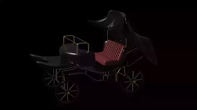 Old Cart High Poly PBR 3D Model 