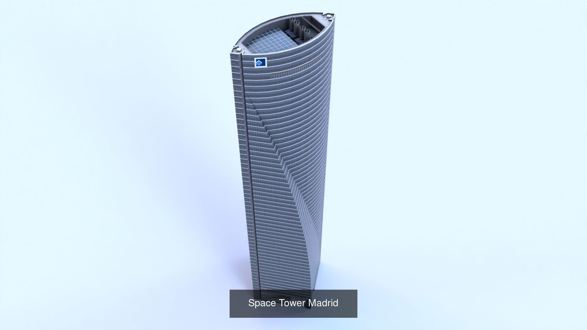 Madrid Cuatro Torres Bussines Area 3D Model Collection_7