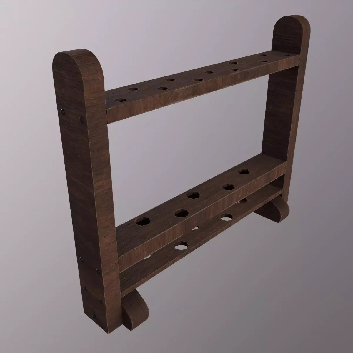 Old Mop Stand - PBR Game Ready - Low-poly 3D model Low-poly 3D model_0
