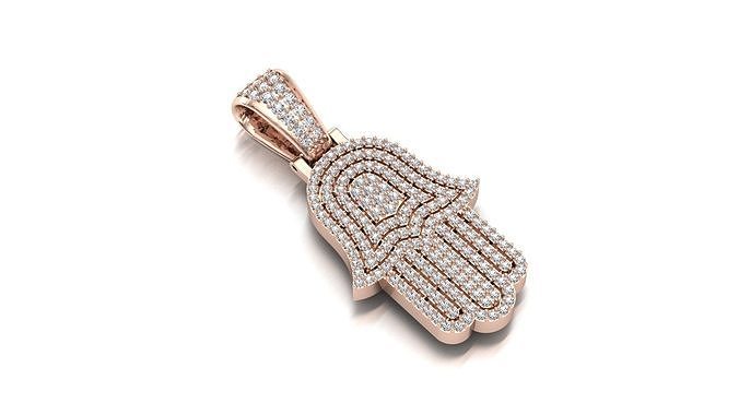  Hip Hop Hamsa pendant 3D print model
