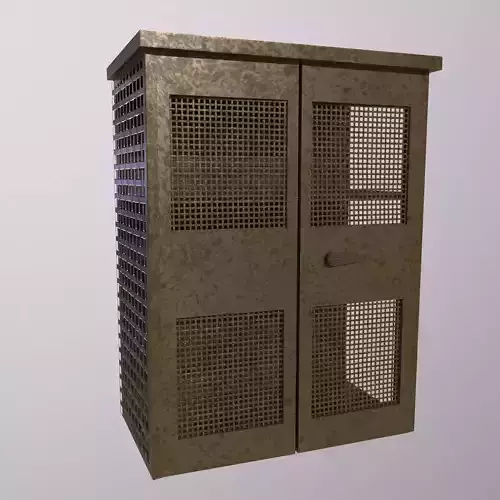 Military Locker - PBR Game Ready-  Low-poly 3D model