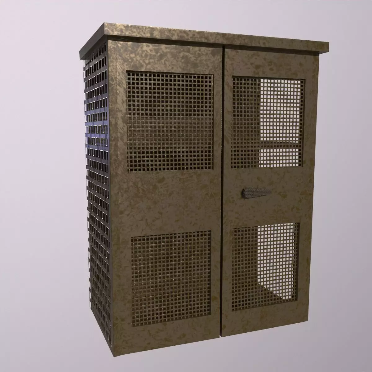 Military Locker - PBR Game Ready- Low-poly 3D model Low-poly 3D model