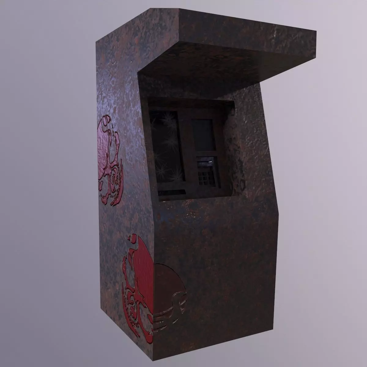 Bank ATM Game Ready Low-poly 3D model Low-poly 3D model_0