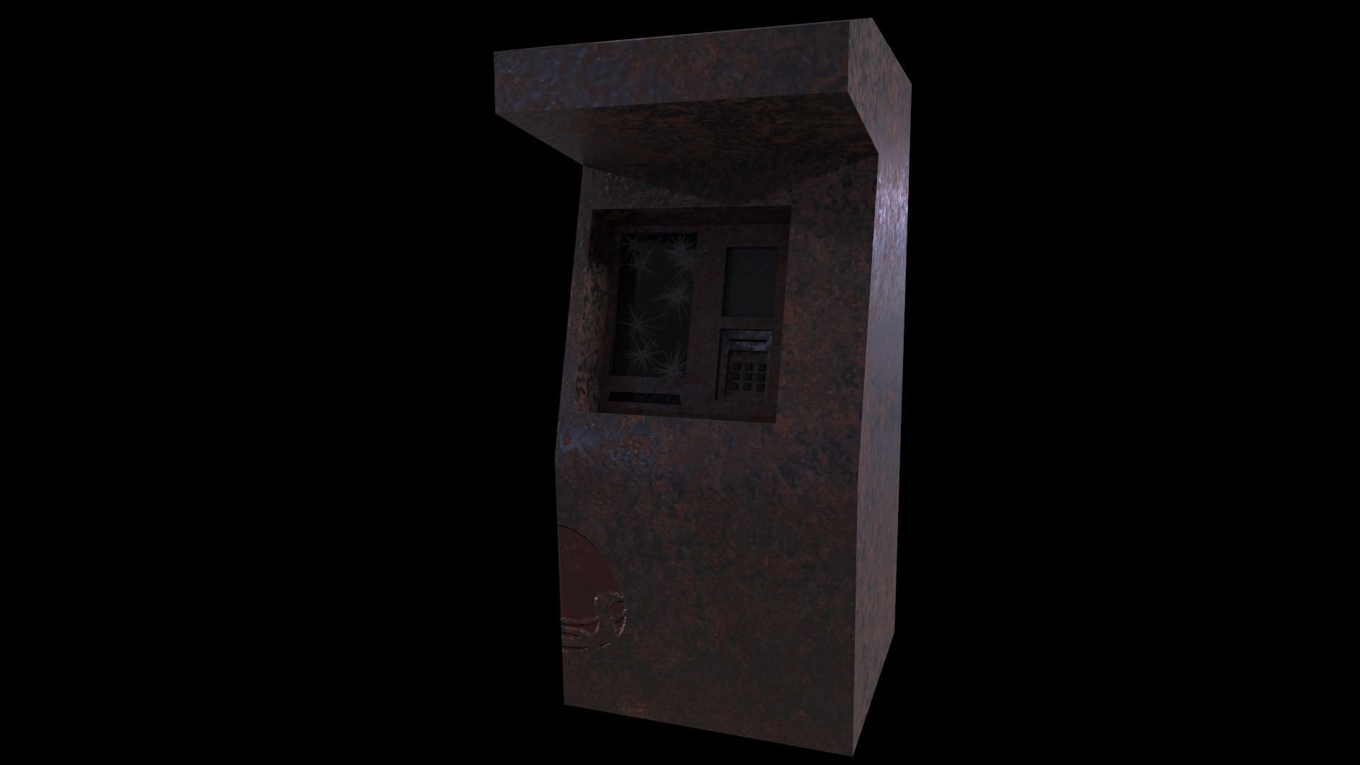 Bank ATM Game Ready Low-poly 3D model Low-poly 3D model_1