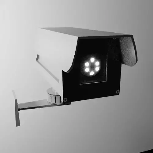 Camera PBR Game Ready Low-poly 3D model mailbox Low-poly 3D model