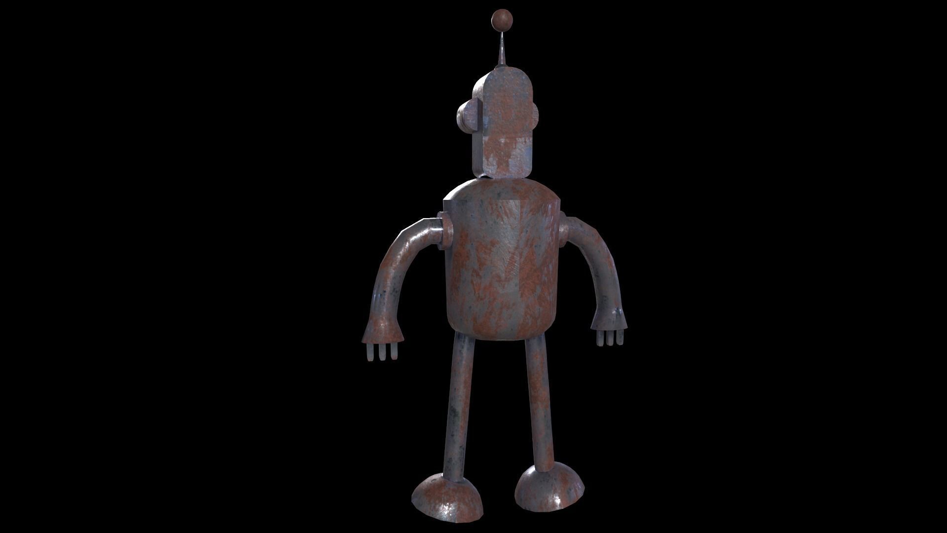 Robot Game ready - Low poly PBR 3D model Low-poly 3D model_3