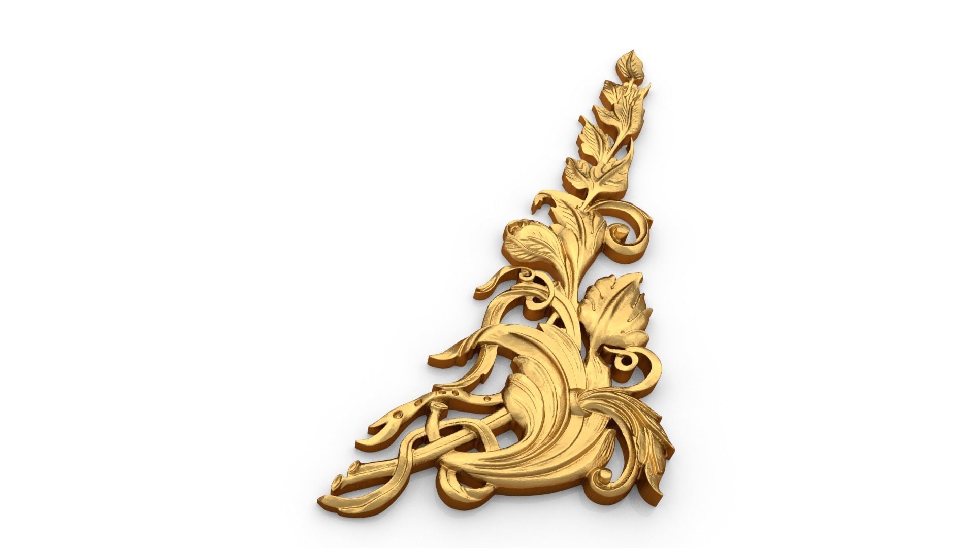 Classic decor ornament 69 3D model_3