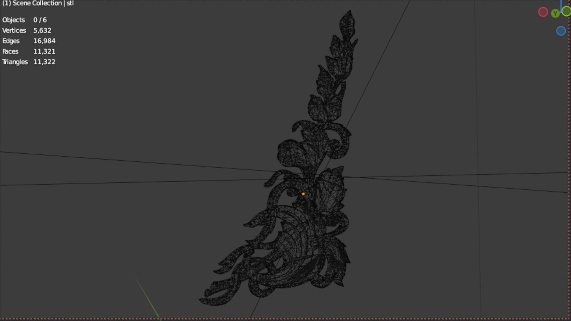 Classic decor ornament 69 3D model_6