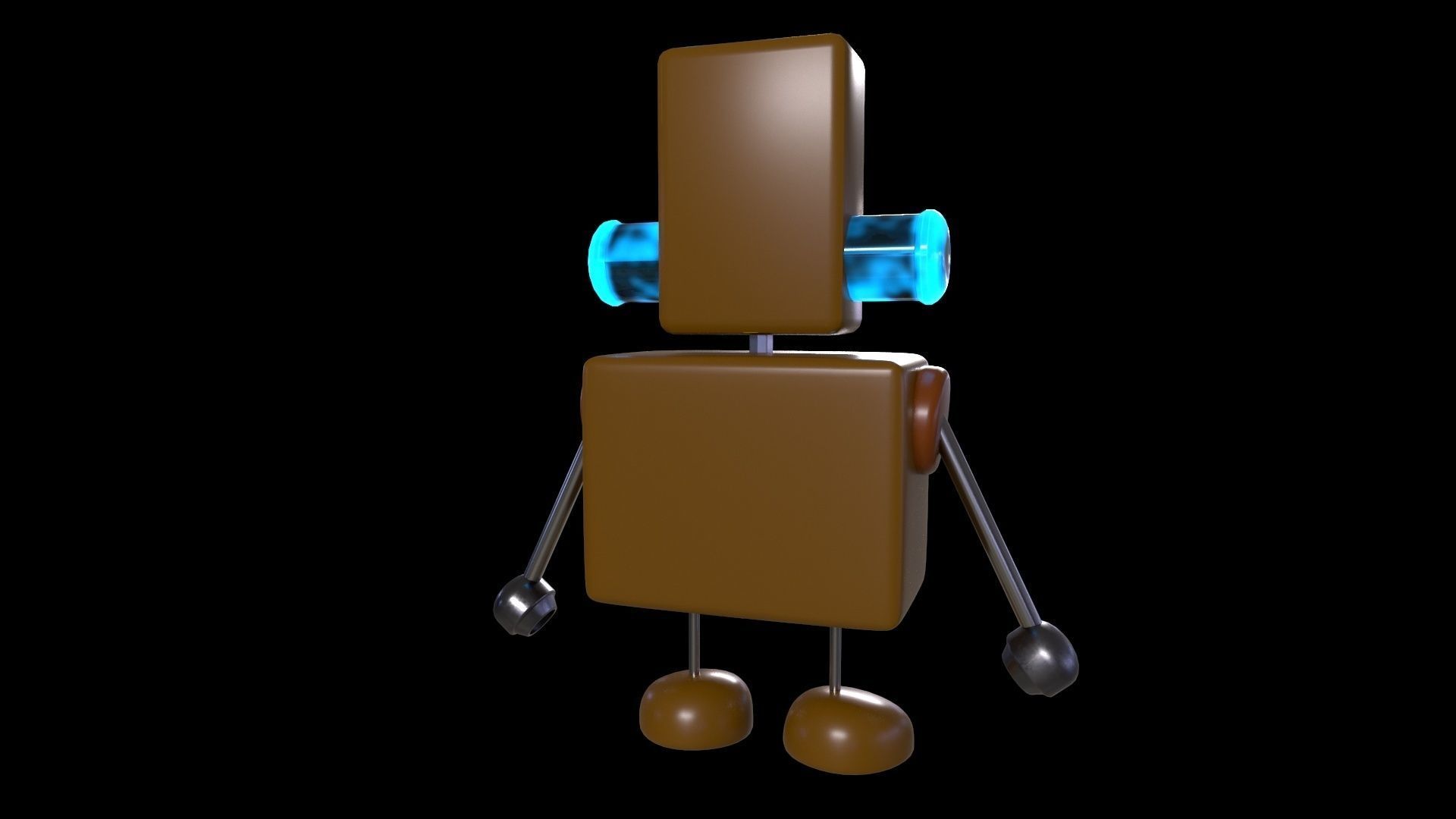 Sci - fi Robot Game ready - Low poly PBR 3d model Low-poly 3D model_3