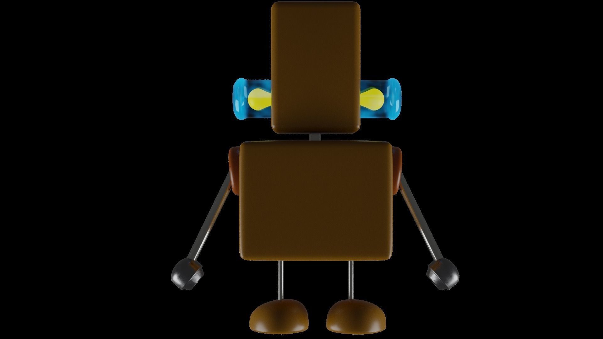 Sci - fi Robot Game ready - Low poly PBR 3d model Low-poly 3D model_6