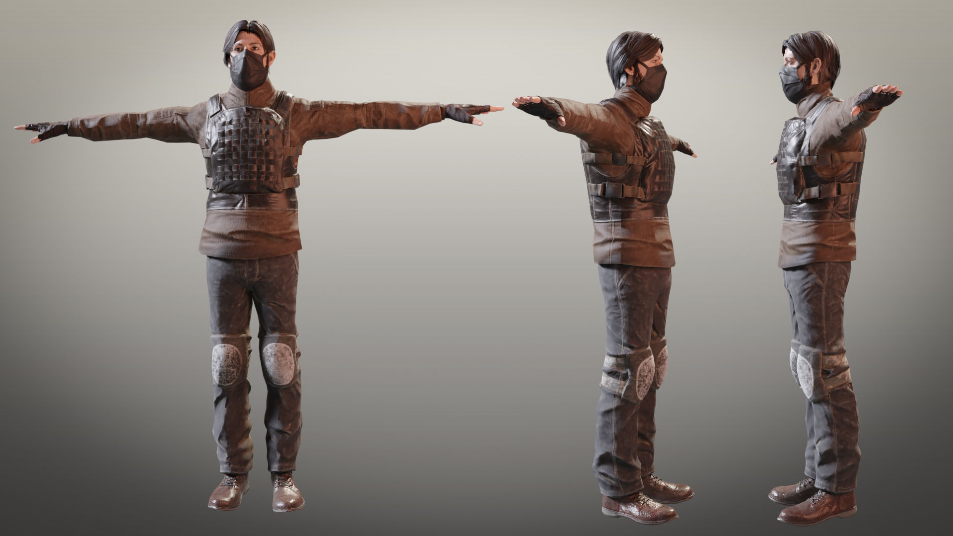 Ultimate Game-Ready Character Pack Low-poly 3D model_6
