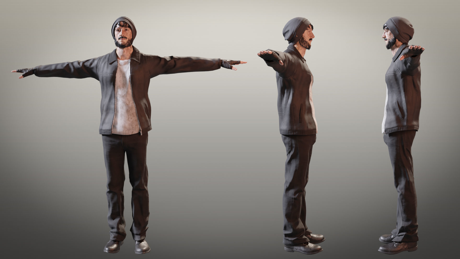Ultimate Game-Ready Character Pack Low-poly 3D model_4